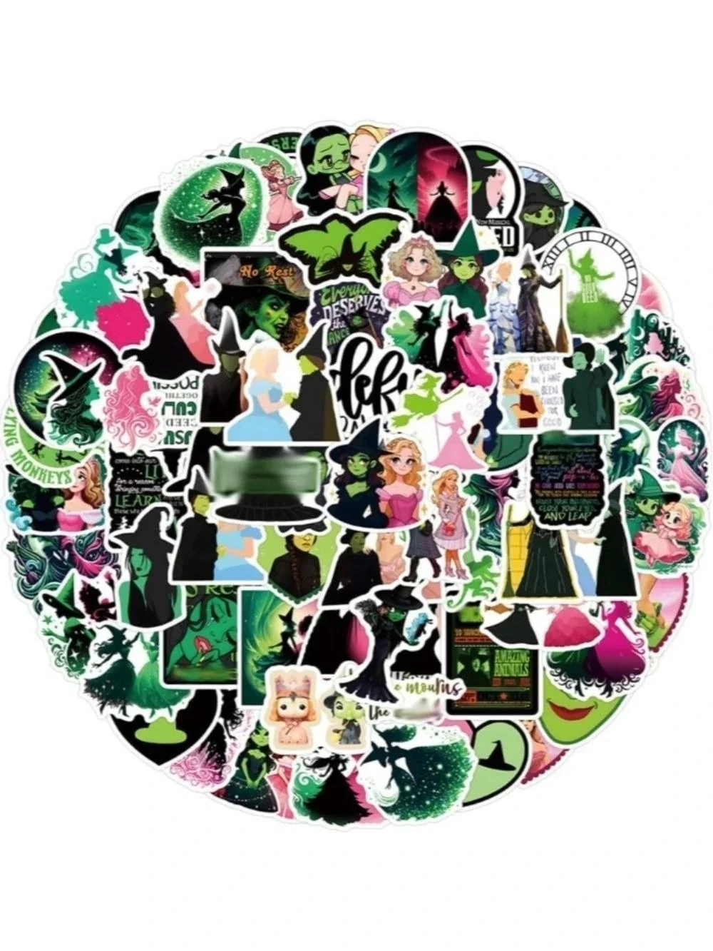 2/$10  30 Piece Wicked Themed Sticker Pack
